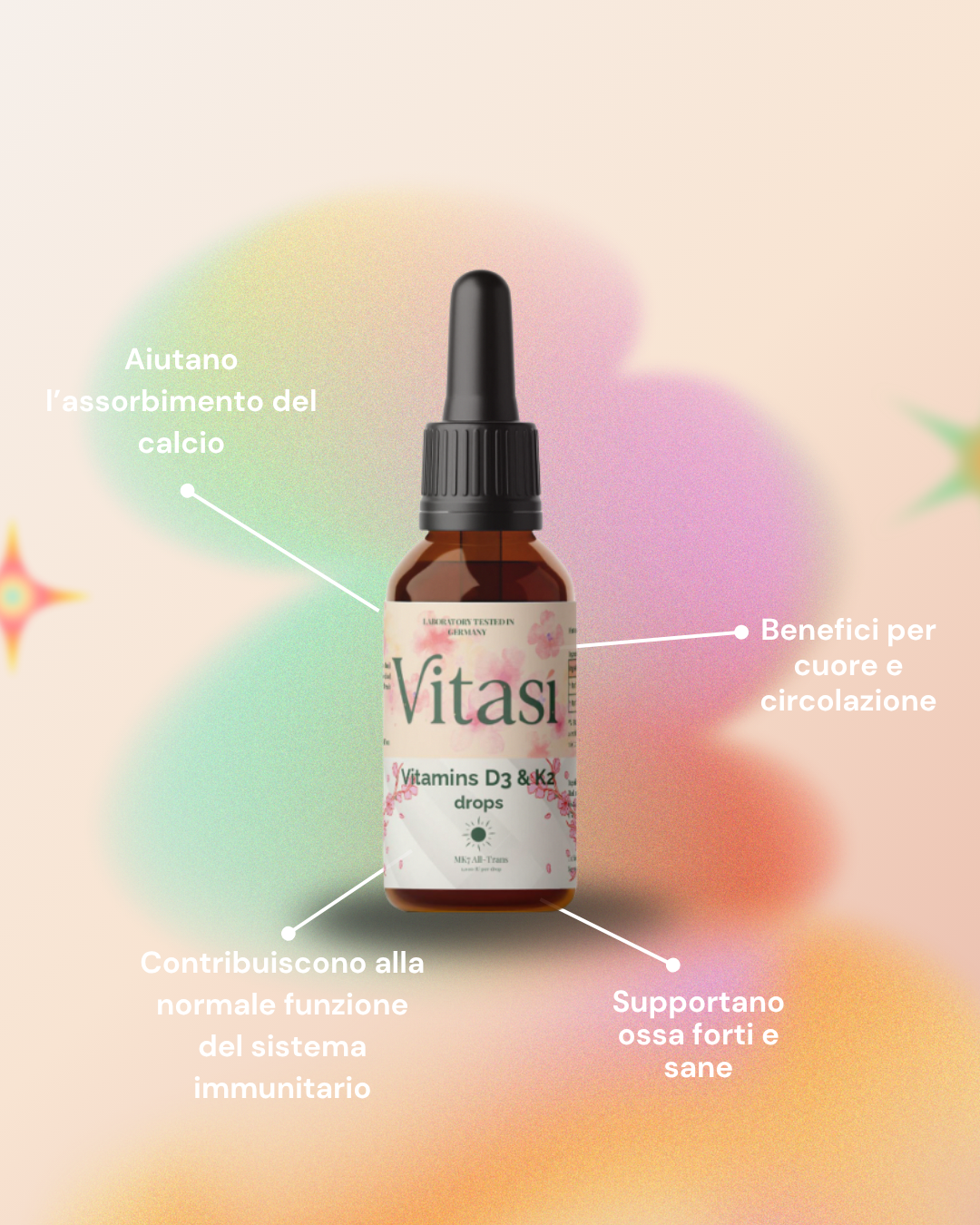 Vitamin D3 + K2 - 1,700 Drops (1,000 I.U.) - 50ml