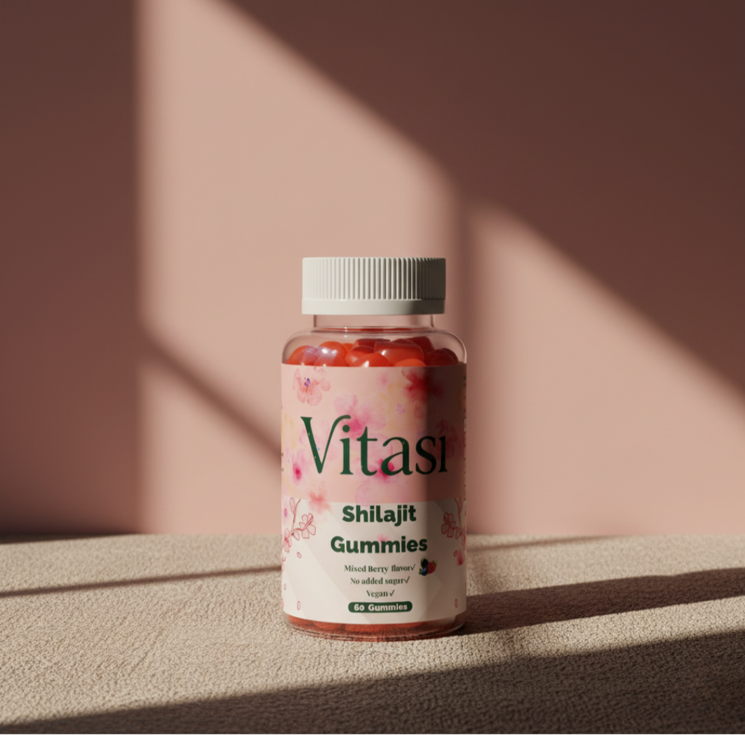 Premium Shilajit Gummies + Vitamin C,B6, B12 - 60 pcs