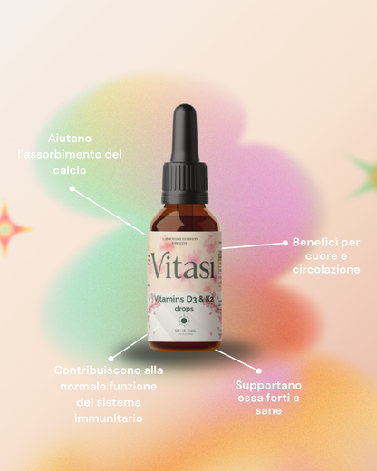 Vitamin D3 + K2 - 1,700 Drops (1,000 I.U.) - 50ml