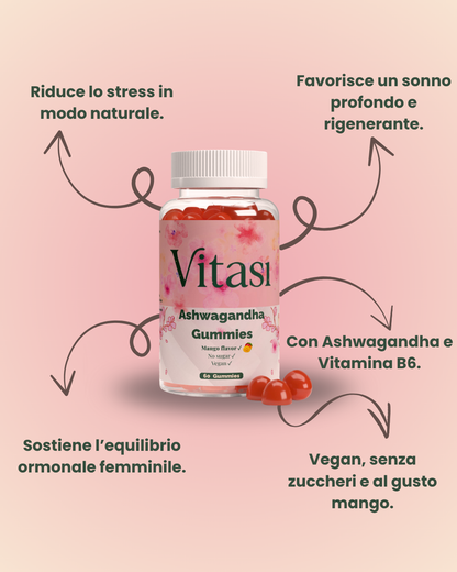 Premium Ashwagandha + Vitamin B6 Gummies - 60 pcs.